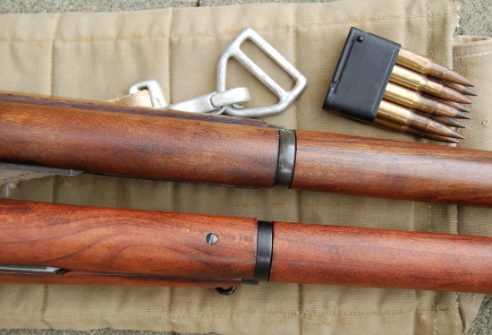 Denix M1 Garand detail top hand guard