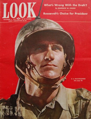 Look magazine cover with paratrooper