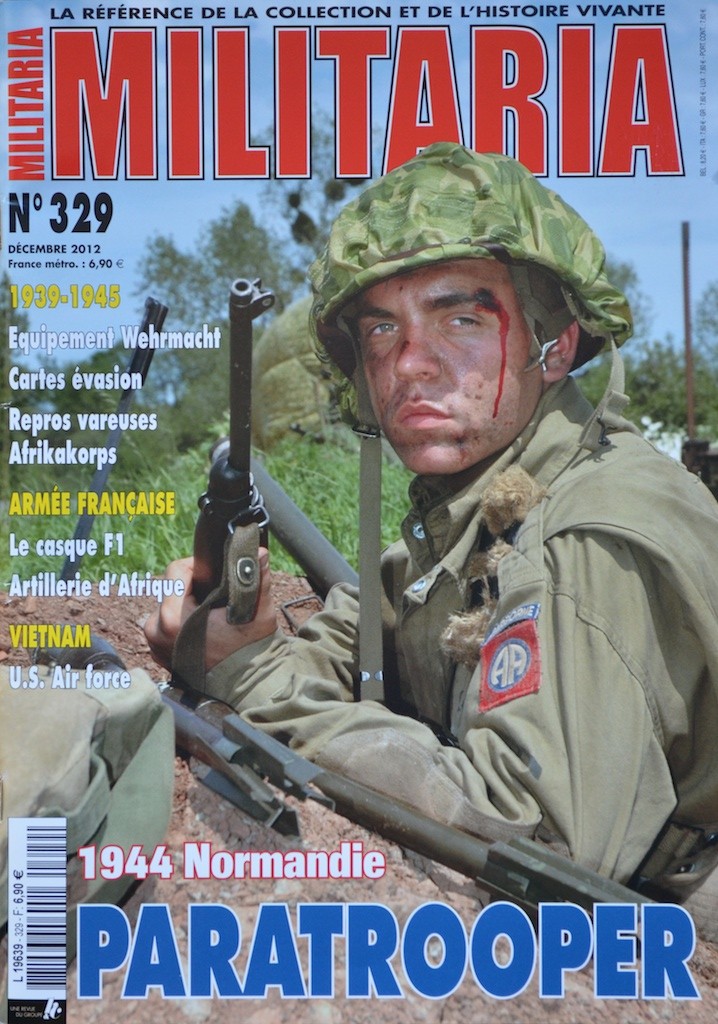 Militaria magazine 329, December 2012 with article on escape maps