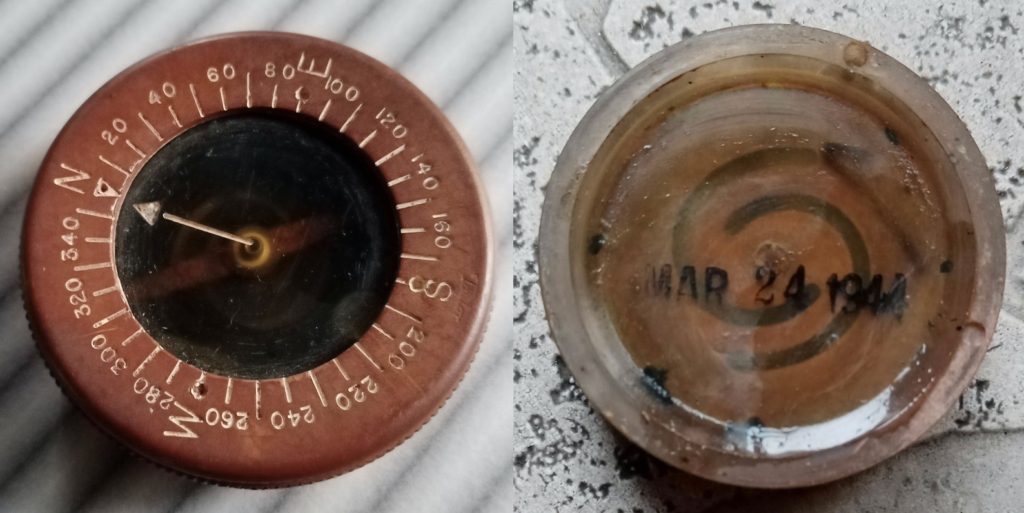Taylor wrist compass detector find. It looks very good from the outside. The internals reveal at data at the bottom.